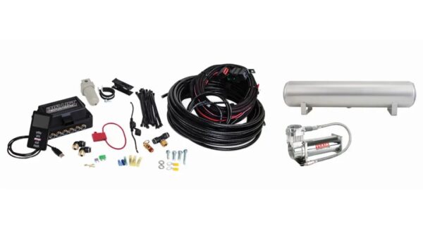 3P Air Management (FNPT Manifold, 1/4" Air Line, 4 Gallon 5-Port Raw Aluminum Tank, VIAIR 444C Compressor)