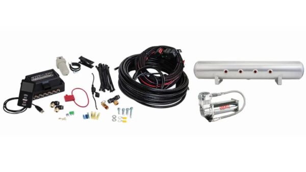 3P Air Management (FNPT Manifold, 3/8" Air Line, 5 Gallon Raw Aluminum Tank, VIAIR 444C Compressor)