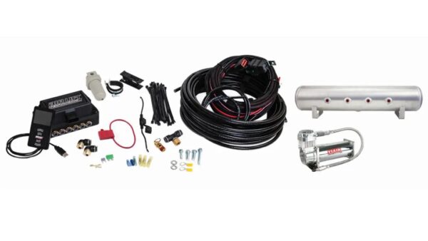 3P Air Management (FNPT Manifold, 3/8" Air Line, 4 Gallon 7-Port Raw Aluminum Tank, VIAIR 444C Compressor)