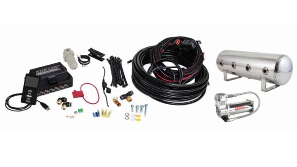 3P Air Management (FNPT Manifold, 3/8" Air Line, 2.5 Gallon Polished Aluminum Tank, VIAIR 444C Compressor)