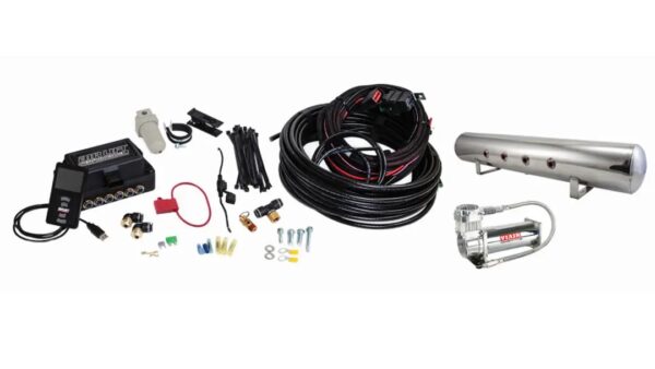 3P Air Management (FNPT Manifold, 3/8" Air Line, 5 Gallon Lightweight Polished Aluminum Tank, VIAIR 444C Compressor)