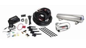 3H Air Management (FNPT Manifold, 1/4" Air Line, 4 Gallon 5-Port Polished Aluminum Tank, VIAIR 444C Compressor)