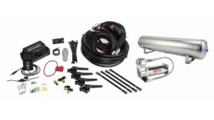 3H Air Management (FNPT Manifold, 3/8" Air Line, 4 Gallon 5-Port Polished Aluminum Tank, VIAIR 444C Compressor)
