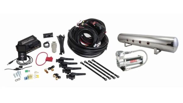 3H Air Management (FNPT Manifold, 3/8" Air Line, 5 Gallon Polished Aluminum Tank, VIAIR 444C Compressor)