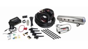 3H Air Management (FNPT Manifold, 3/8" Air Line, 4 Gallon 7-Port Polished Aluminum Tank, VIAIR 444C Compressor)
